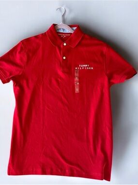 Tommy Hilfiger Men’s M Red Polo Shirt